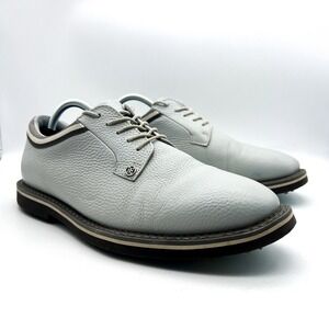 G/FORE Grossgrain Stripe Gallivanter Golf Shoes Gray Men's SZ 10 (G4MA23EF12)